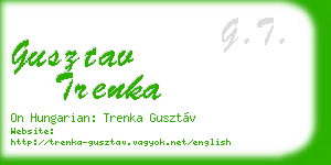 gusztav trenka business card